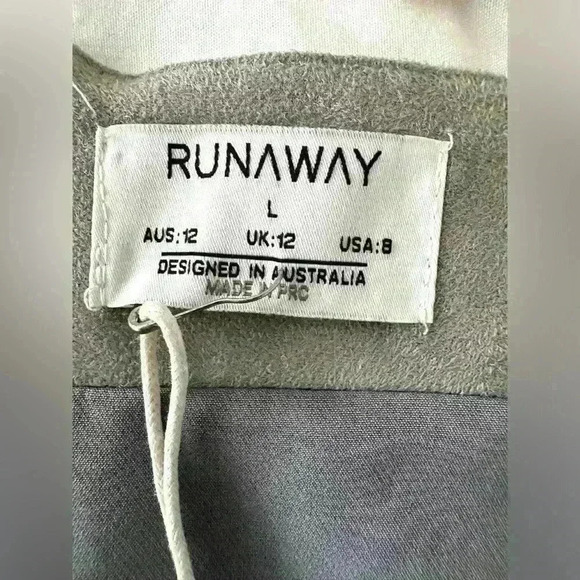 Runaway Faux Suede Jackie Mini Skirt Size 8 - Picture 8 of 15